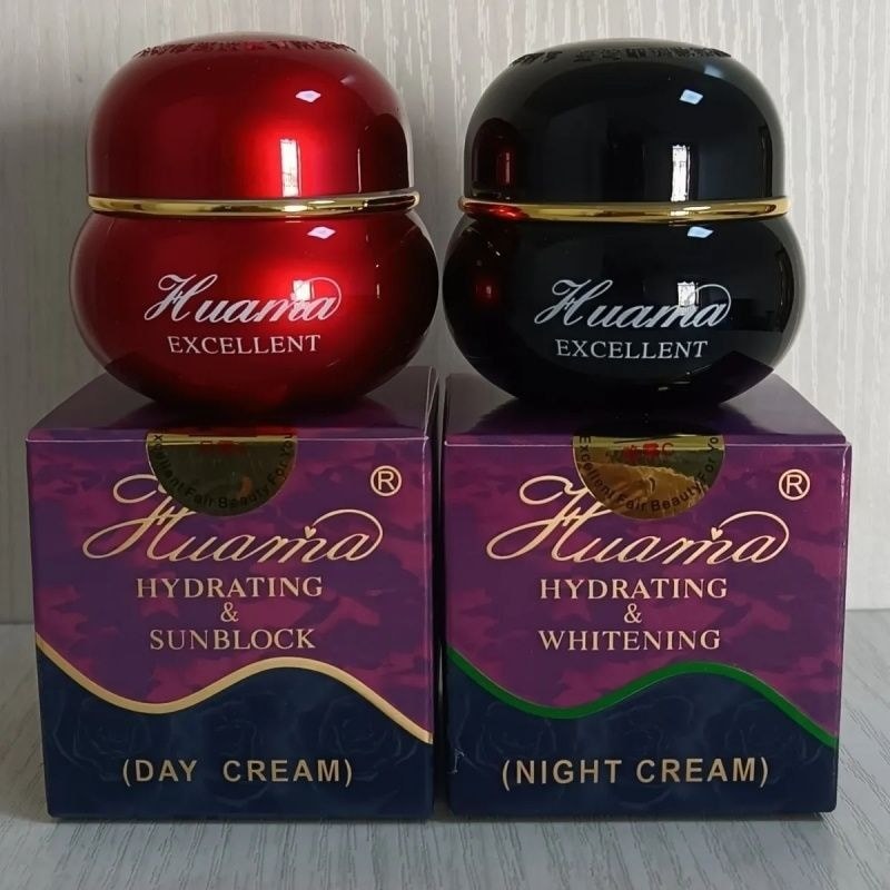 Huama Generation Morning Night Cream รุ่นใหม่ Huama 888 Day Cream A Night Cream C Whitening Freckle 