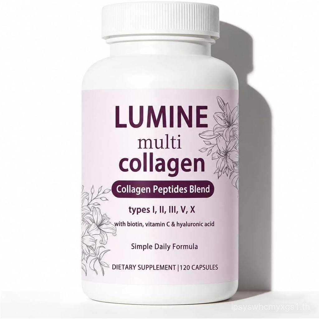 LUMINE Organics คอลลาเจนเปปไทด์ | Lumine Collagen with All 5 Type,Non-GMO,Free from Gluten and Soy, 