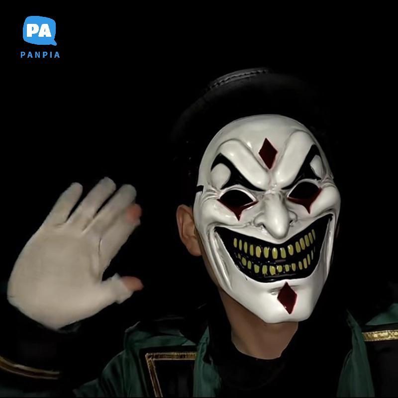 [NBI] หน้ากากแบบเต็มหน้าใหม่ตลกฟันทองขนาดใหญ่ยิ้มมาส์กหน้า Cool Boy Headgear อุปกรณ์ประกอบฉากคอสเพลย