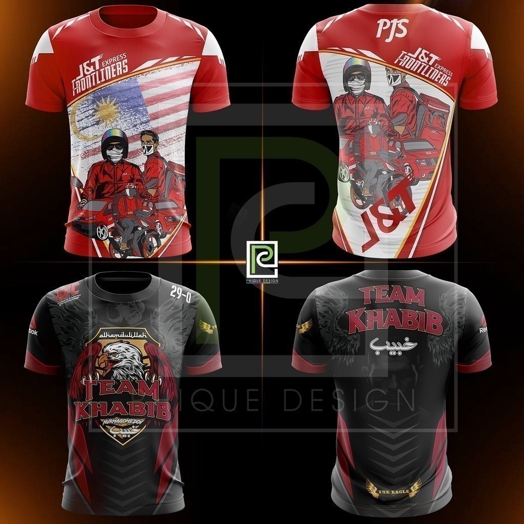 Express J&T Rider Tshirt Jersey Sublimation Unisex แขนสั้น S-4XL