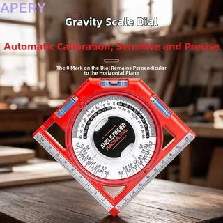APERY Inclinometer, Clear Scale Dial ความแม่นยําสูงมุม Finder,จอแสดงผลดิจิตอลแบบพกพาเครื่องมือวัด Slope Scale ไม้โปรแทรกเตอร์ DIY โครงการ