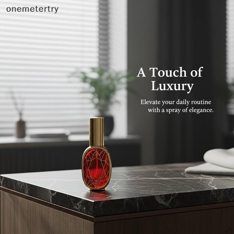 Onem Mini 10ml Electroplated ขวดน้ําหอม UV เคลือบเติมแก้ว Vial สําหรับ Poet กระเป๋ากลางแจ้งพกพา n