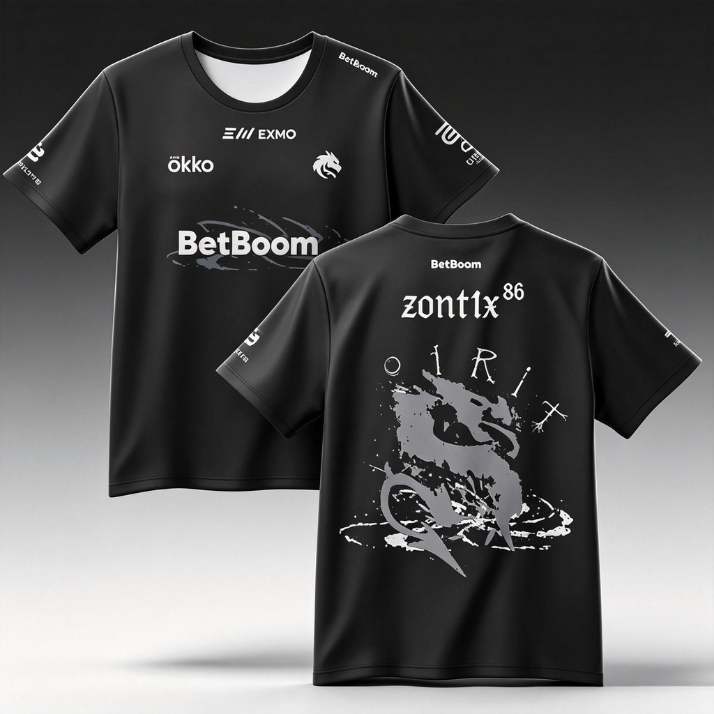 Team Spirit 2026 New Jerseys CS2 Esports Uniforms Donk T Shirts CSGO Game Training Fans Clothes Men'