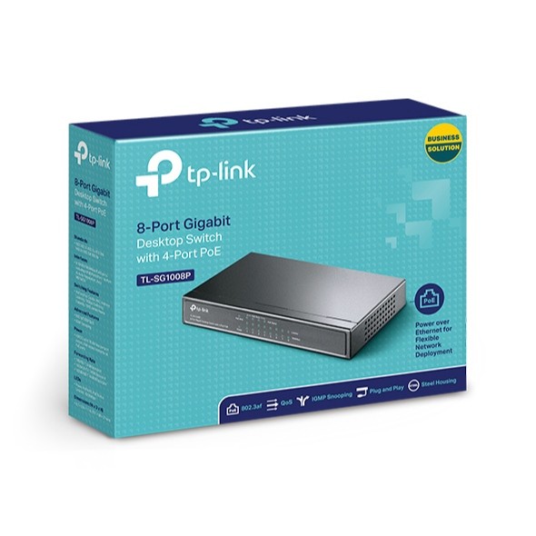 TP-Link TL-SG1005P TL-SG1008P Gigabit PoE Switch, 4 PoE+ พอร์ต