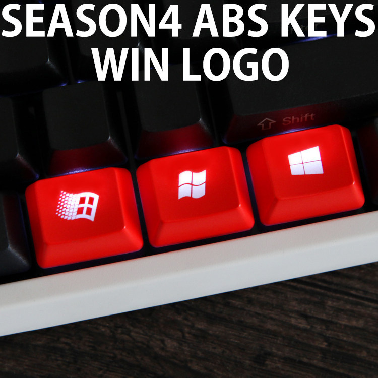 ABS ปุ่มกดโปร่งใสเฉพาะสีแดงสีดําตําแหน่งกุญแจขนาดใหญ่ ctrl win alt 1.25 x r1 win98 xp 10