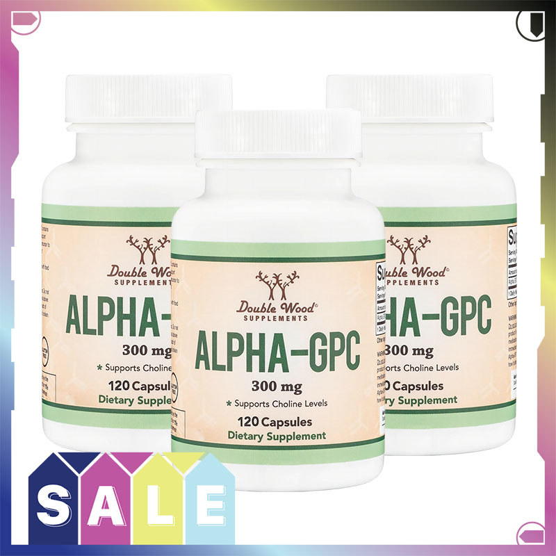 Double Wood Alpha-GPC 300mg ช่วยสนับสนุนสมาธิ ความจำ และการโฟกัสในแต่ละวัน