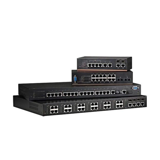KYCS สวิตช์เครือข่ายคุณภาพสูง 8-48 พอร์ต Gigabit Ethernet 10Gbps SFP Network POE Switch