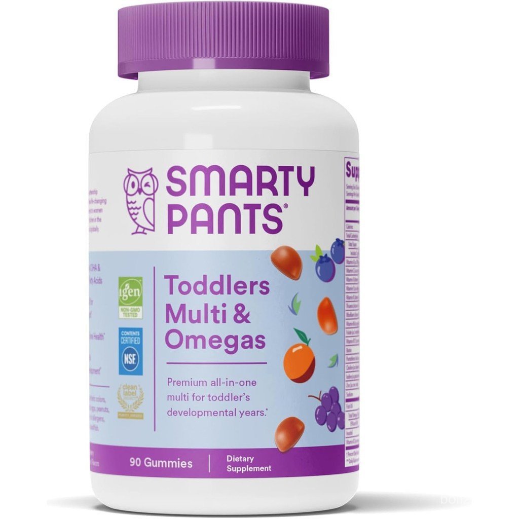 SmartyPants ด แคโรทีนกวพยศดีน วิตามินรวม Gummies: Omega 3 Fish Oil (EPA/DHA), Vitamin D3, C, Vitamin