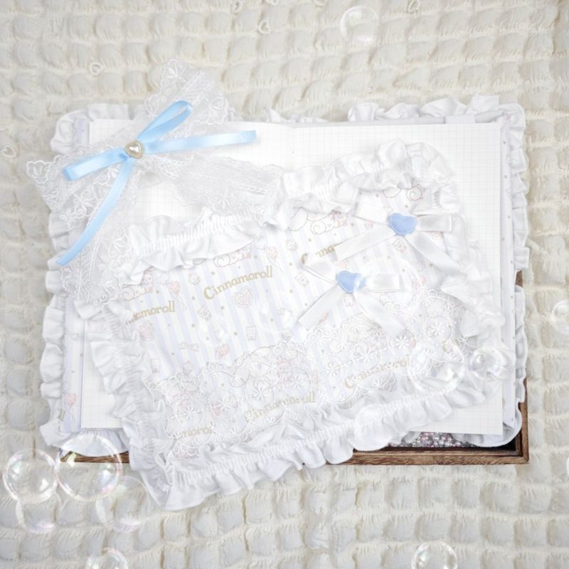 Ready Stock Lace Book Clothes Handbook Handbook A6/Weeks Accessories ปกหนังสือตกแต่ง/8.28