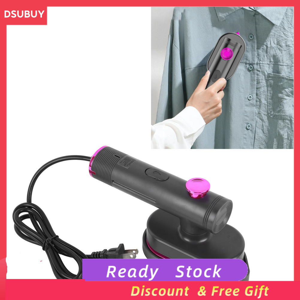 Dsubuy เตารีดไอน้ำแบบใช้มือถือ แบบพกพา Dual Mode เครื่องกำจัดริ้วรอยพร้อมที่จับหมุนได้ ความร้อนได้เร