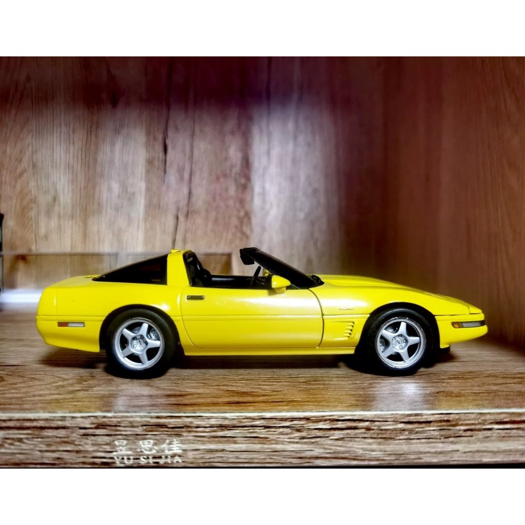 [สต๊อกพร้อม] MBI 1: 24 Alloy Car Collector-Grade Premium Model 1995 Chevrolet Corvette C4 ZR-1 Chevr