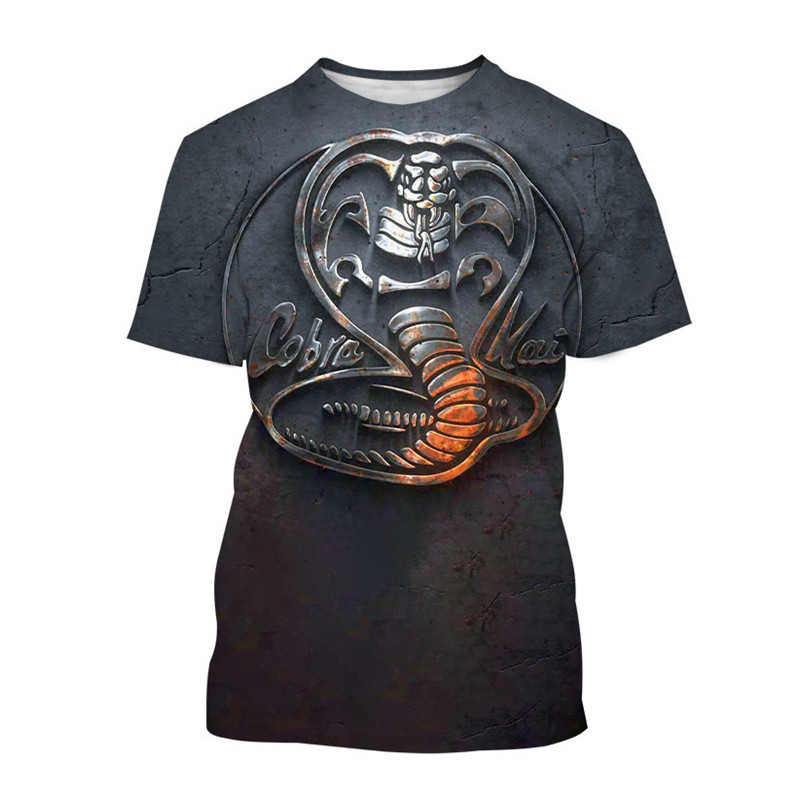 ขายร้อน 3D Retro ศิลปะการต่อสู้ Dojo Art พิมพ์เสื้อยืด Unisex โพลีเอสเตอร์ Breathable Comfort O-คอ H