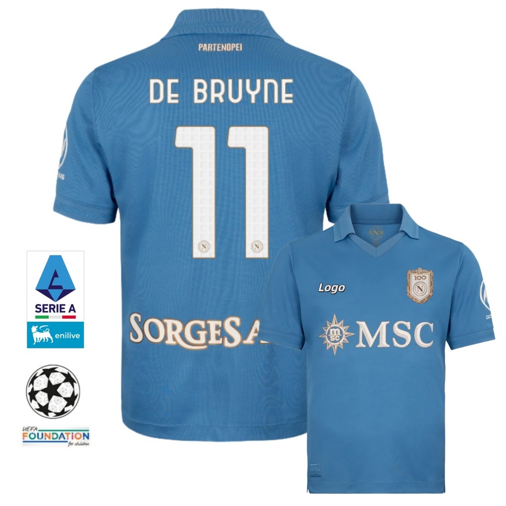 Fans Edition SSC Napoli Home Football Jersey 2026/27 เสื้อแขนสั้น