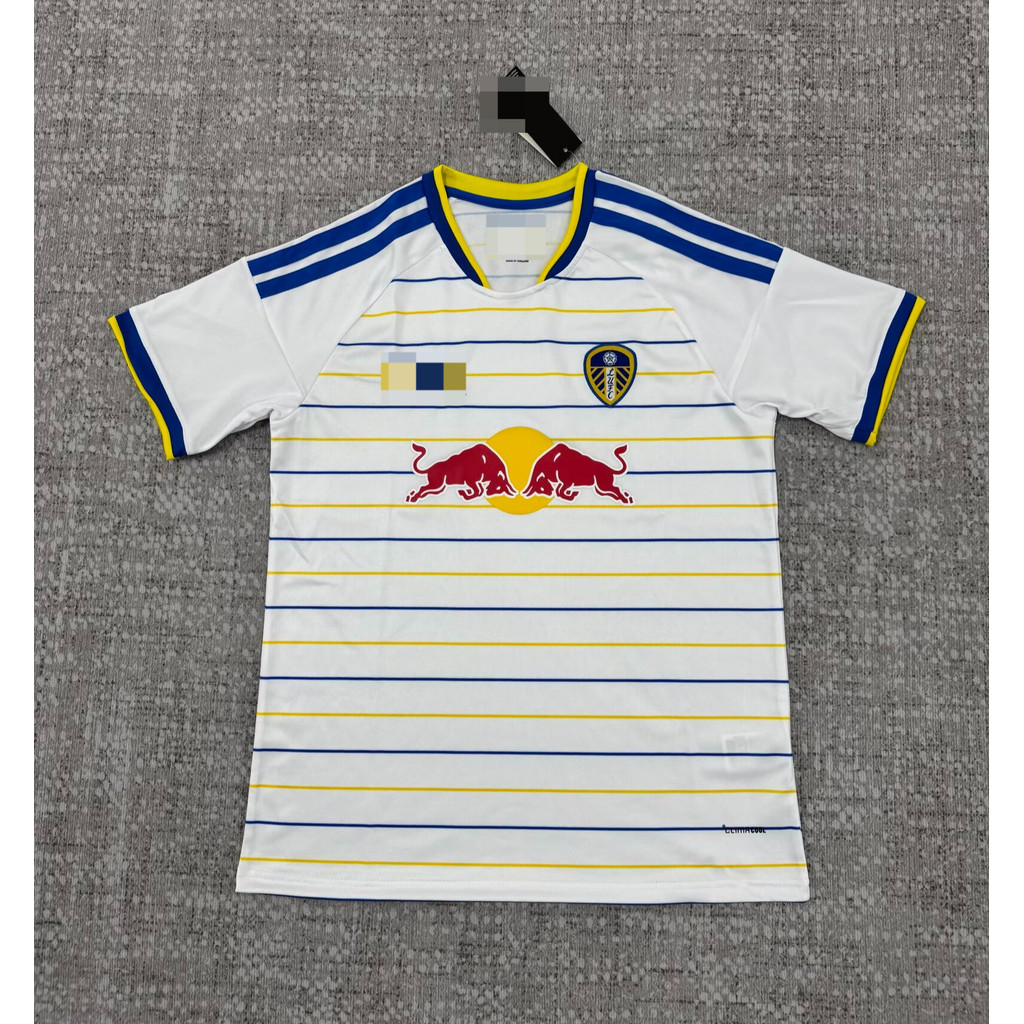 ใหม่ 2627 Leeds United home fan edition เสื้อฟุตบอลเสื้อยืดแขนสั้น AAA + S-4XL
