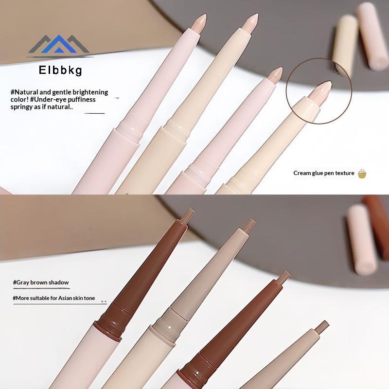 EIbbkg Double-headed Aegyo Sal Eyeliner Pencil Highly Pigmented Long Wear Waterproof Smooth Creamy T