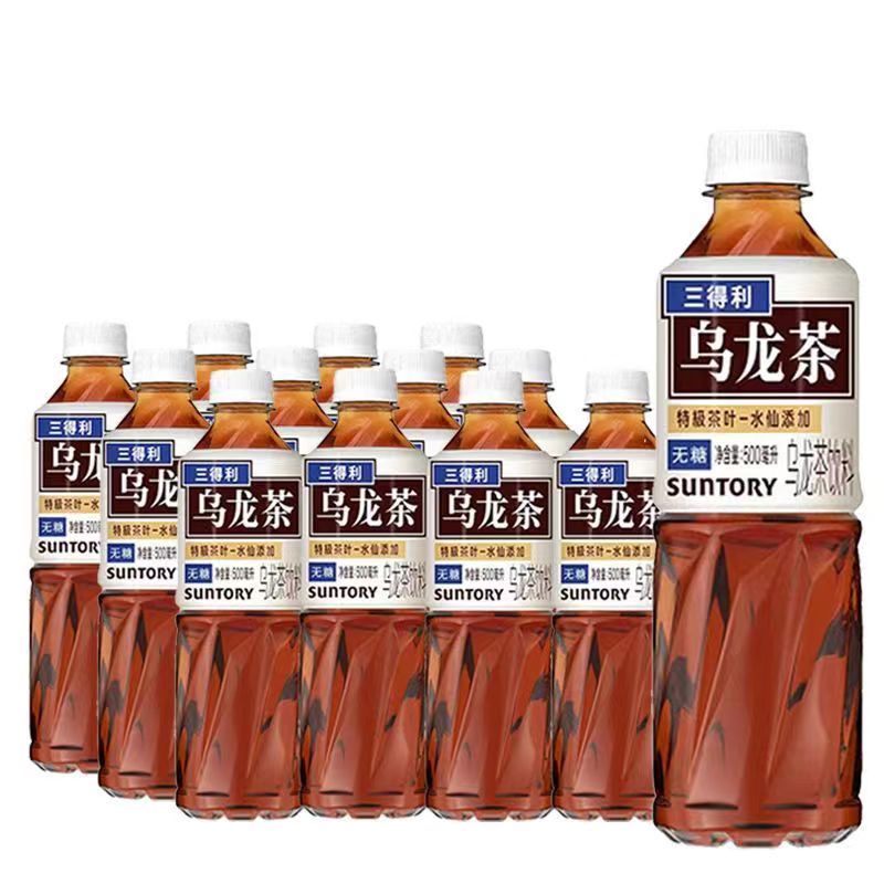 Suntory ชาอู่หลงปราศจากน้ําตาล 500ml * 12 ขวด ชาอู่หลงนาร์ซิสซัส พรีเมี่ยมปราศจากน้ําตาล