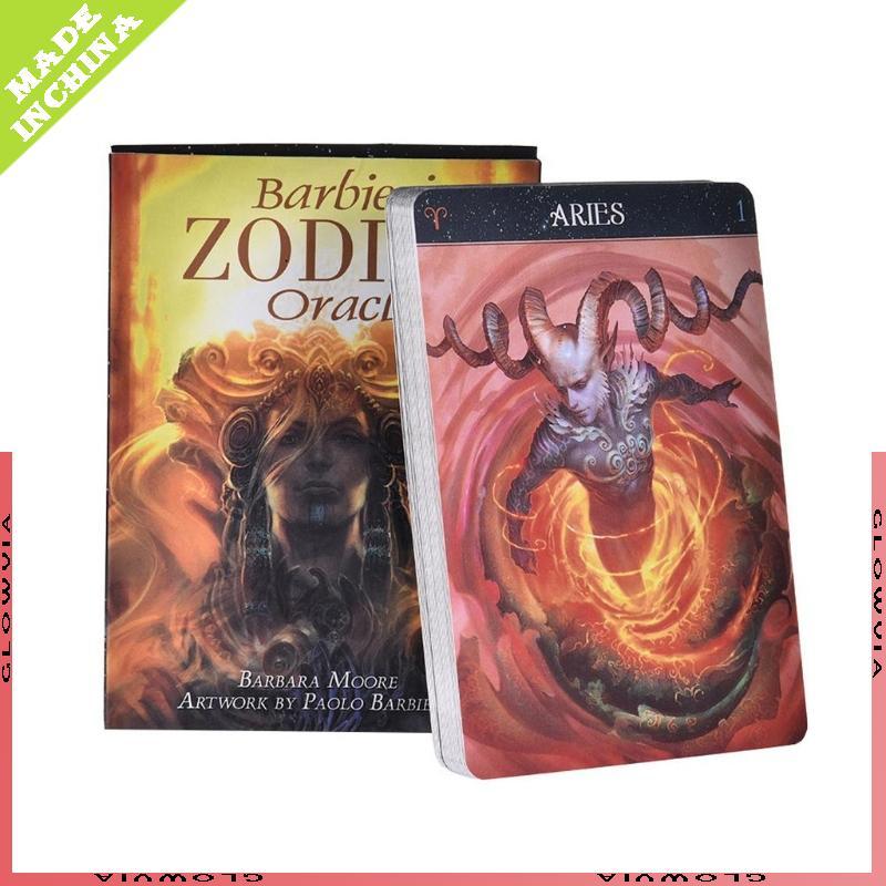 GLO ri zodiac Tarot สําหรับการ์ด Oracle สํารับไพ่ภาษาอังกฤษไพ่ทาโรต์ลึกลับ Divina