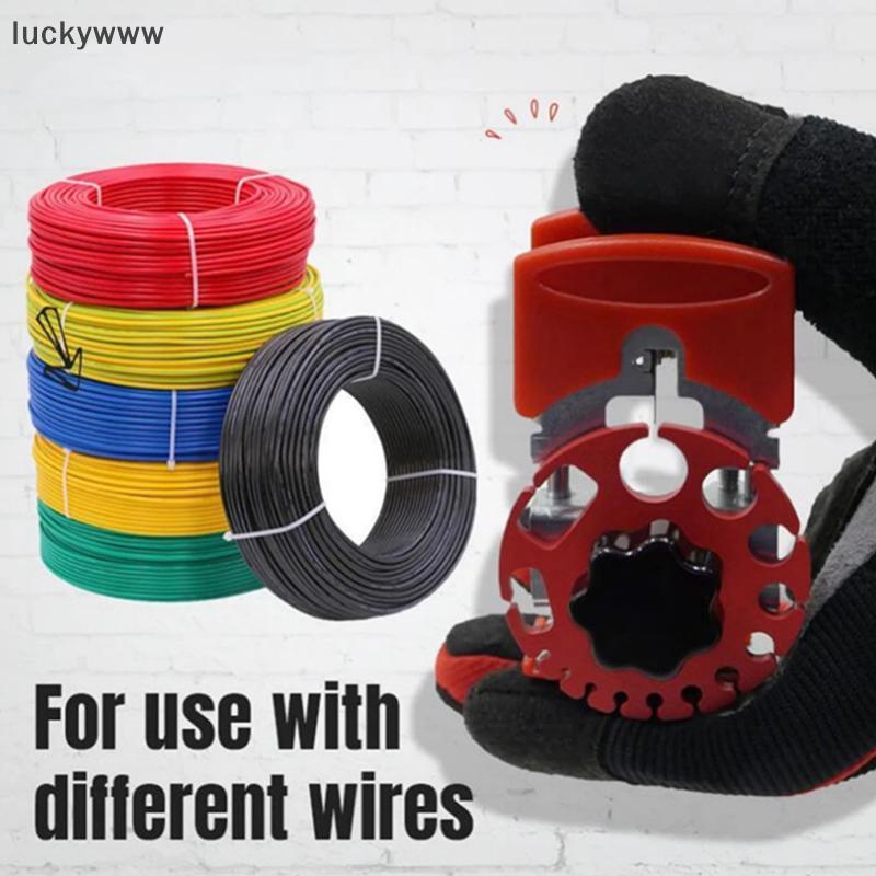 Luckywww 5/10 Handheld Copper Wire Stripper Fast Cable Stripper Wire Stripper คีมมือถือ Wire Strippe