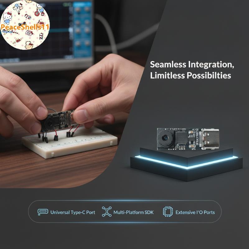 PeaceShells Mini USB Type-C กล้องโมดูล ESP32-S3 Development Board 720P 1280 * 720 1MP 65 องศากล้องสํ