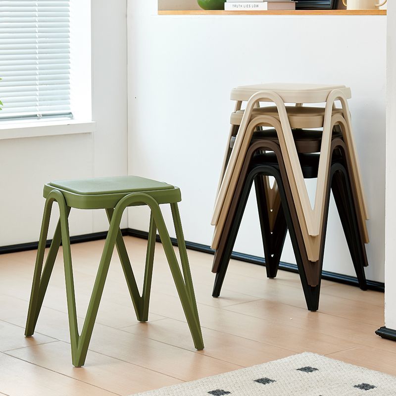 Nordic Leisure Dining Chair Stackable Stool Eating Chair Cafe Milk Tea Shop ฯลฯ เก้าอี้ สตูลรับประทา