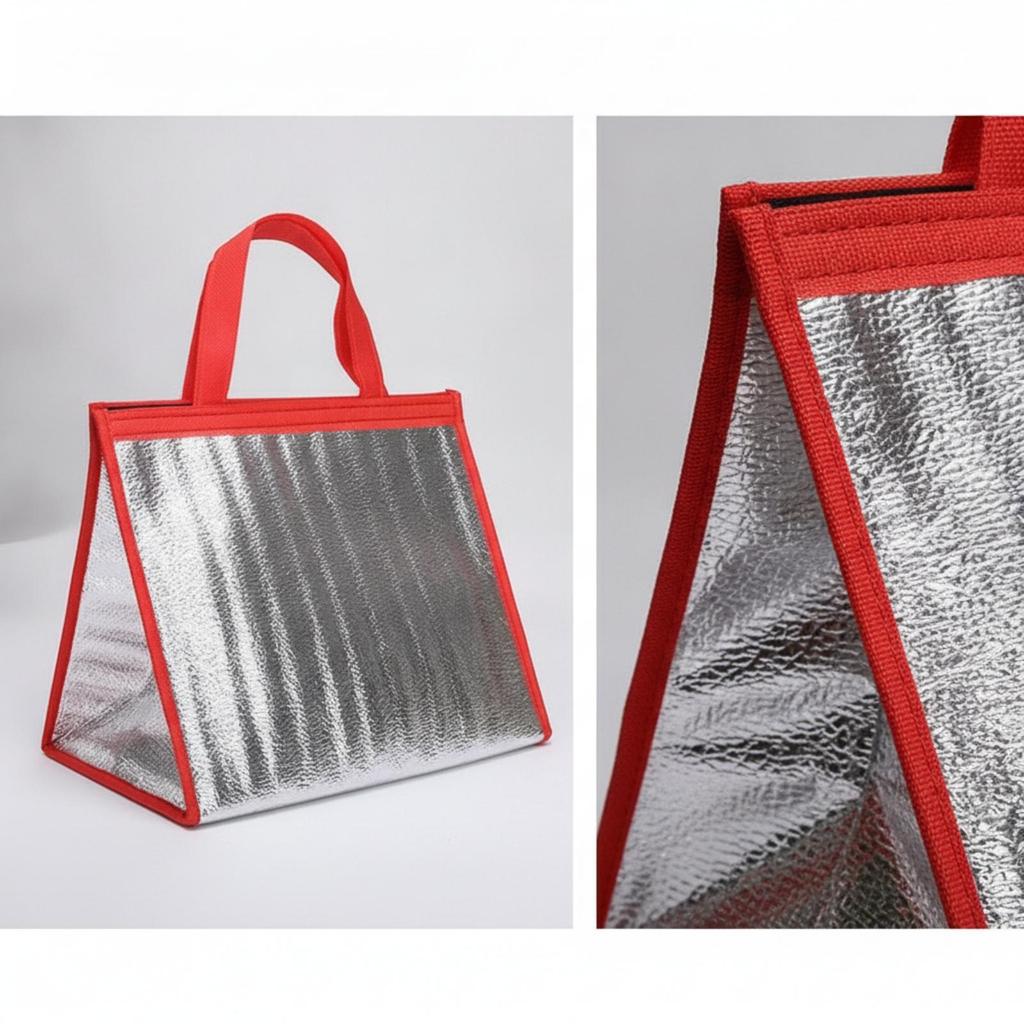 [dolity21] Zippered Pizza Delivery Bag กระเป๋าส่งอาหารหุ้มฉนวนสําหรับงานหนักแบบพกพา