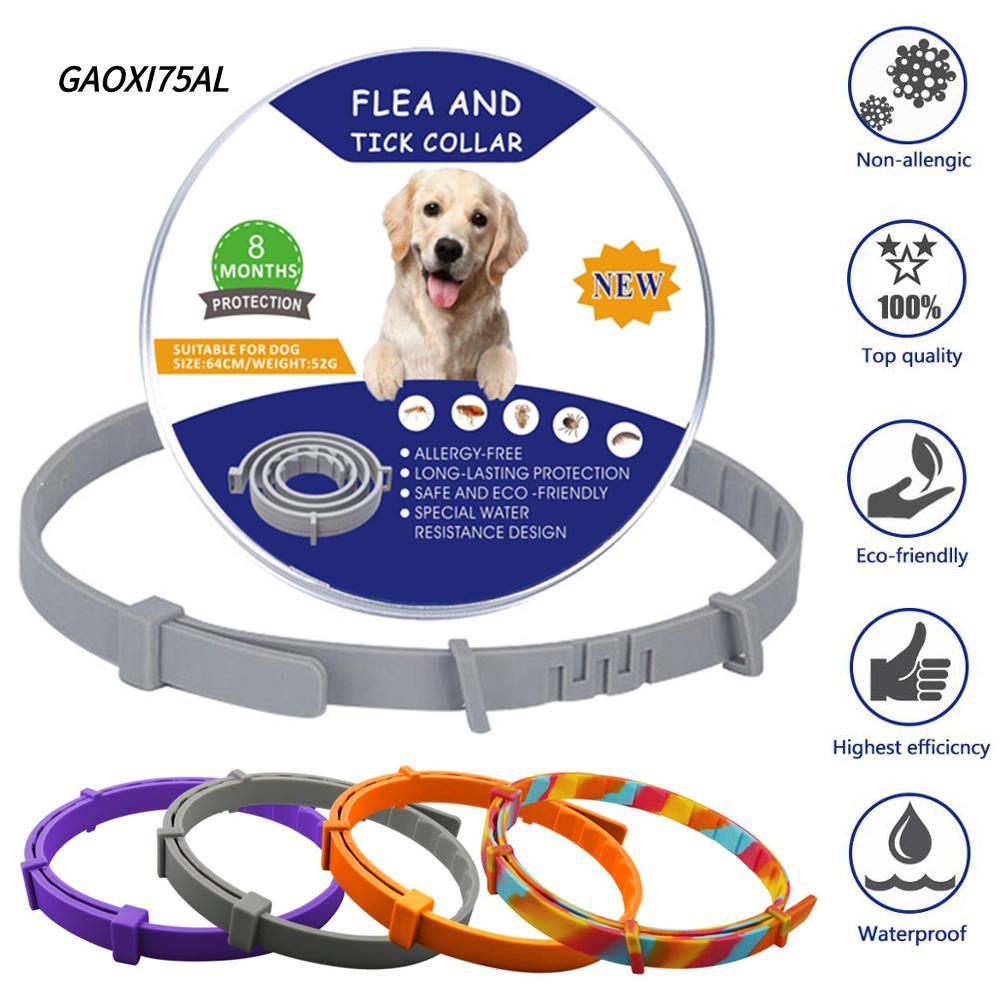 GAOXI75AL ปลอกคอกําจัดเห็บหมัดป้องกันยุงแมวกันน้ําแบบปรับได้