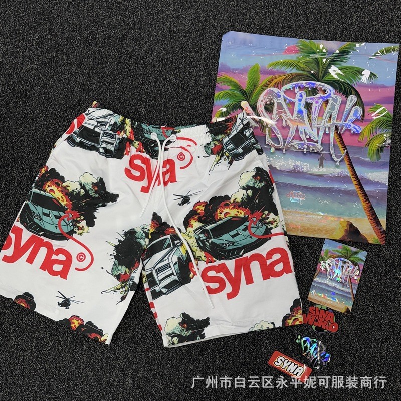 J39H SYNA DRILL Booster SHORTS กางเกงขาสั้นรองเท้าวิ่ง Dijia Talisman Red Shortpants Loose Loose Fac