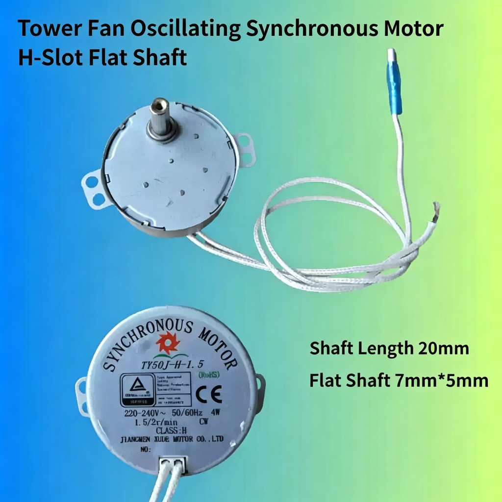 Tower Fan Oscillating Synchronous Motor TY50J-H-1.5, Claw Pole ถาวรแม่เหล็กมอเตอร์ซิงโครนัส, H-Slot 