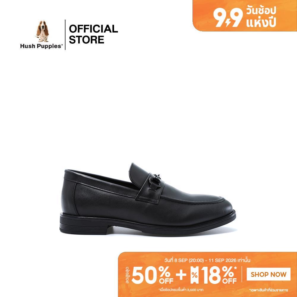 Hush Puppies รองเท้าผู้ชาย รุ่น HP 8HDFB1256A - สีดำ (รองเท้าทางการหนังแท้ แบบสวม)