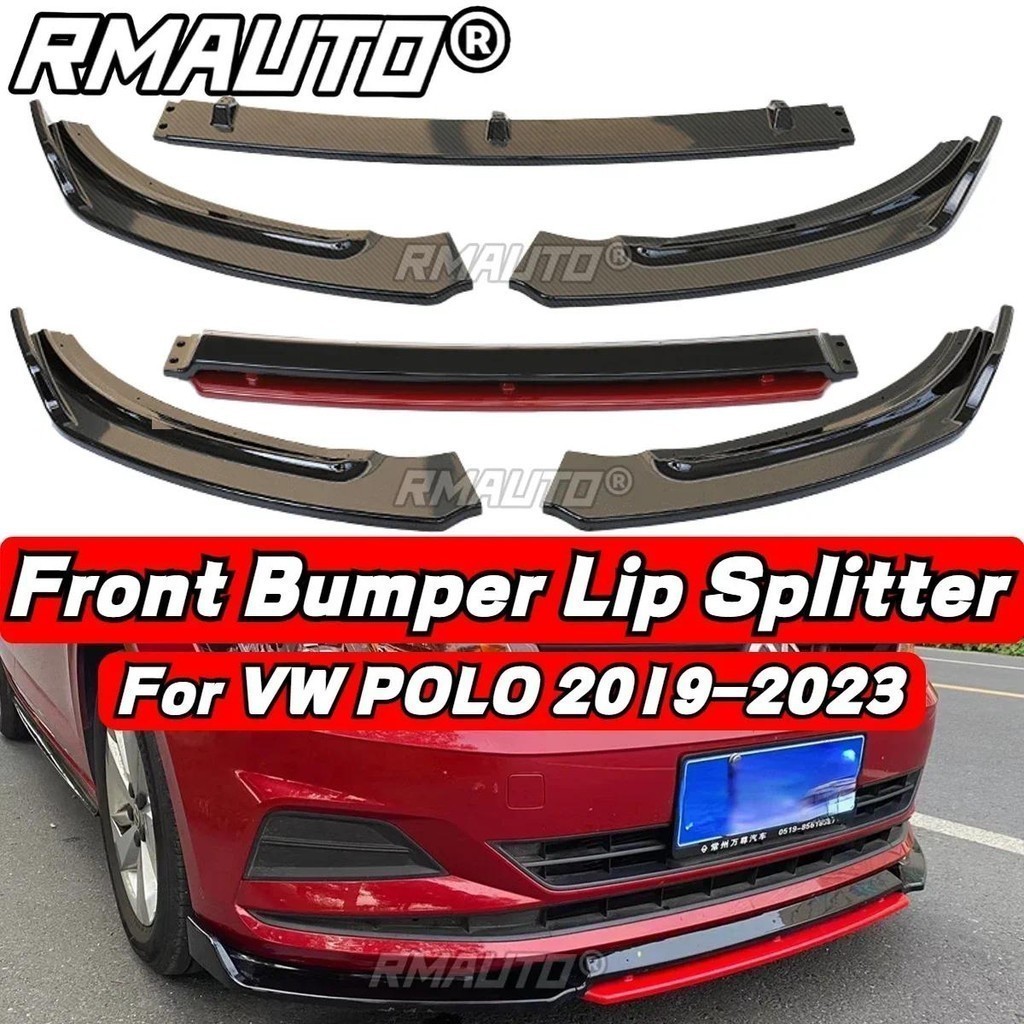 สําหรับ Volkswagen POLO MK5 MK6 MK7 MK8 2009-2023 POLO MK8 Lip รถกันชนหน้า Lip Diffuser ด้านหลังสปอย