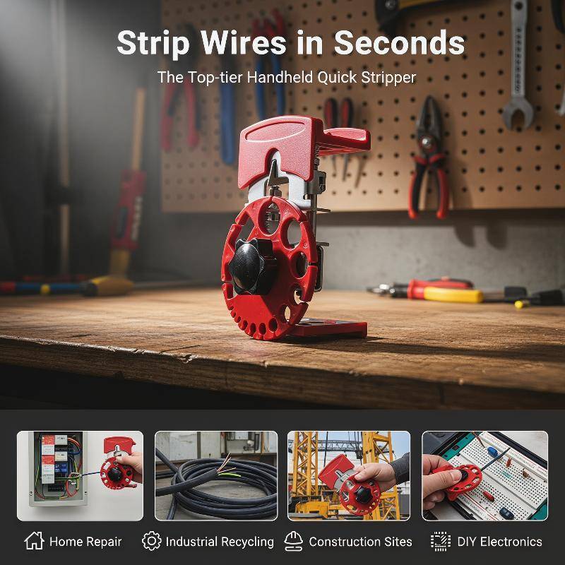 SRTH 5/10 de Handheld Copper Wire Stripper Fast Cable Stripper Wire Stripper คีมมือถือ Wire Stripper