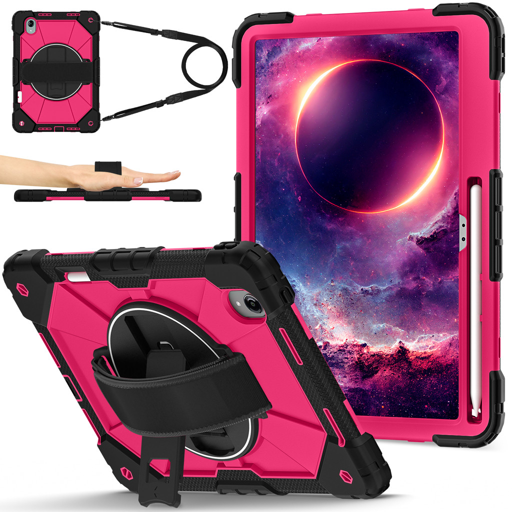 สายคล้องไหล่หมุนสําหรับ Lenovo Idea Tab Pro Gen 2 TB390 TB376FC 378FU Heavy Duty Armor Case สําหรับ 