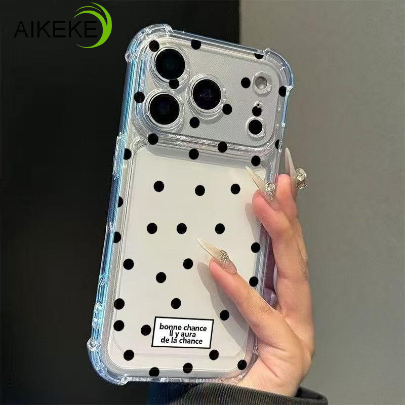 SAMSUNG Simple Polka Dots Clearเคสโทรศัพท์สําหรับSamsung Galaxy M62 M56 M55 M54 M53 M52 M51 M47 M42 