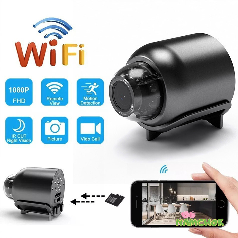 【NK】กล้องความละเอียดสูง WIFI ระบบตรวจสอบเครือข่ายอัจฉริยะ กล้องมองกลางคืนมุมกว้าง