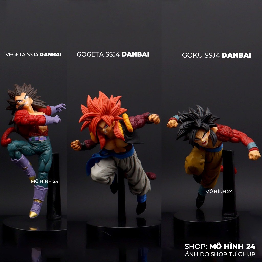 สินค้าใหม่ Son Goku Vegeta Gogeta ssj4 Danbai super saiyan 4 ss4 ตัวอักษรของเล่นรุ่นร้าน 24h