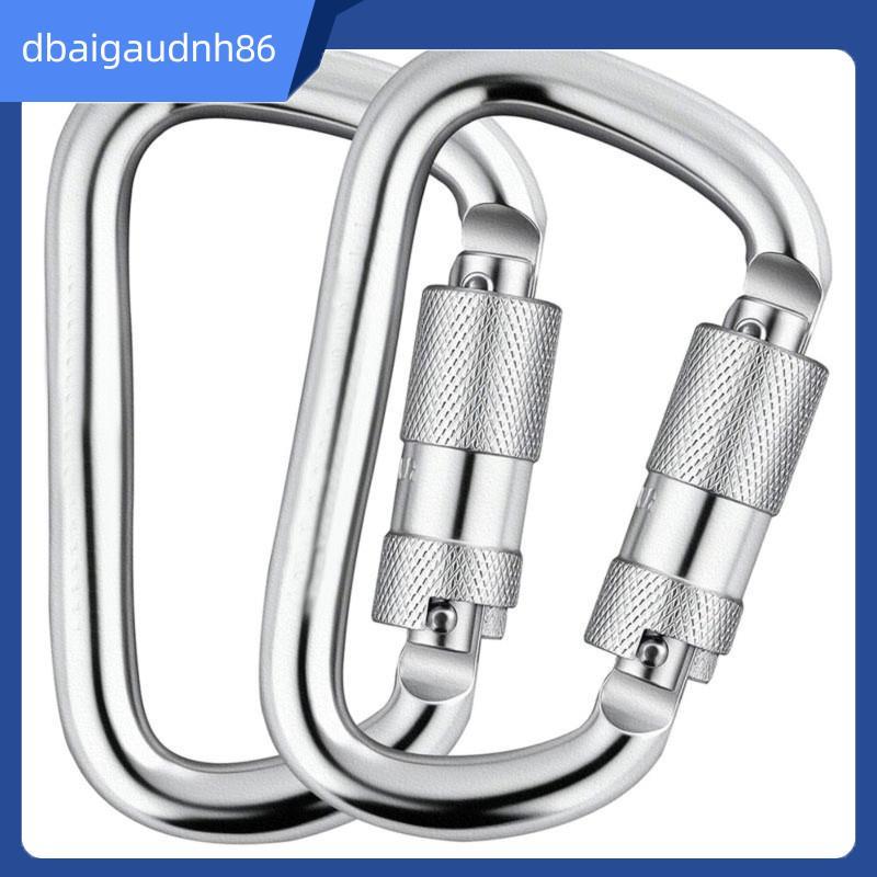 READY STOCK45kN Auto Locking Carabiner Climbing Carabiner สําหรับปีนผา