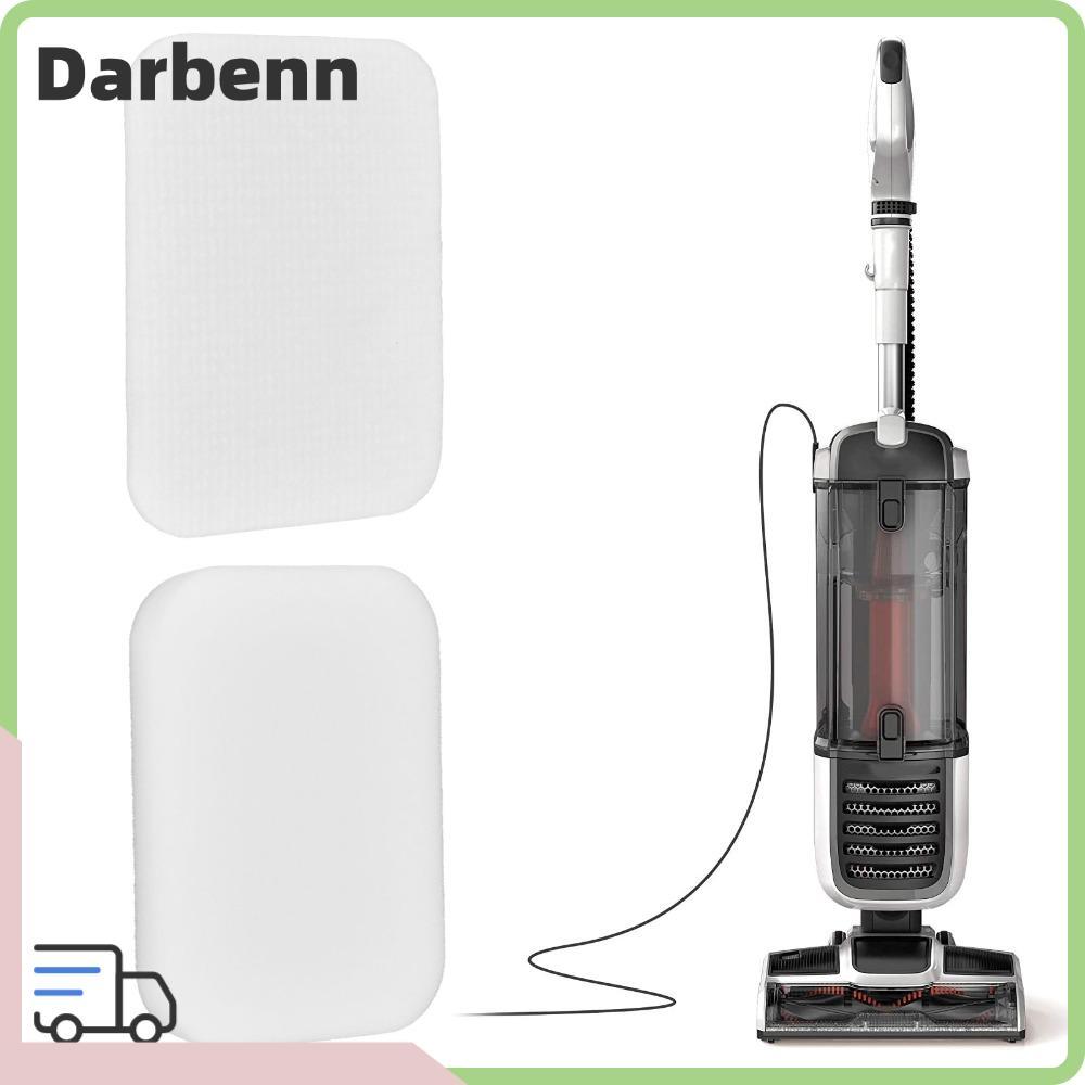 DARBEMY ตัวกรองทดแทน 4 ชิ้น, ฟองน้ําจีบเครื่องดูดฝุ่น,ล้างทําความสะอาดได้ Fine Dust Capture สีขาวอุป