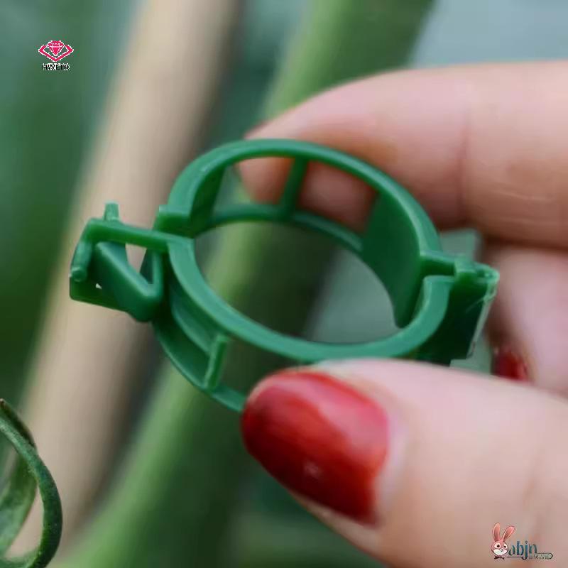 [HETR] Tomato Support Fastener Clips 60 Pack Plant Vine Stabilizer Climbing Holder for Home Garden