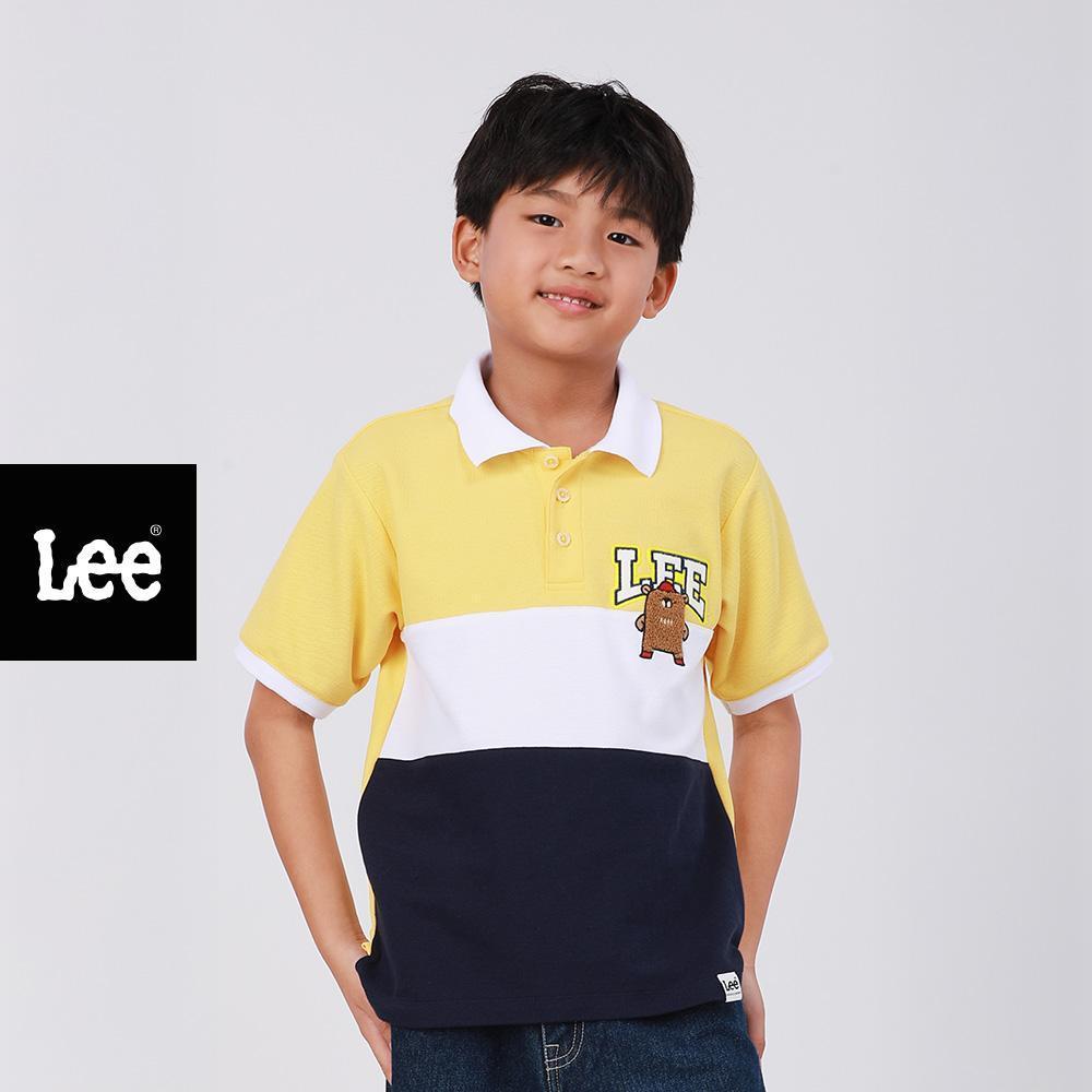 LEE KIDS เสื้อโปโลแขนสั้นเด็กผู้ชาย คอลเลคชั่น Mini Zoo รุ่น LK S226BPOLN02 สีเหลือง