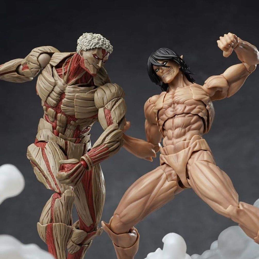 พร้อมสต็อกขายร้อนSurprise YamaguchiโจมตีTitan Armored Titan Lena Brown Allen Titanเคลื่อนย้ายได้ของเ