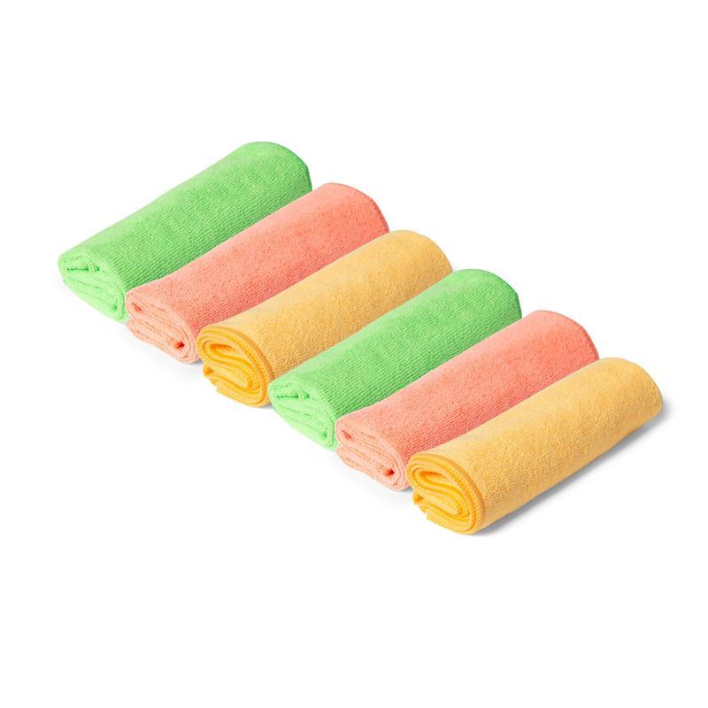 ONE ผ้าไมโครไฟเบอร์  OFM06161 คละสี (ชมพู,ส้ม,เขียว) ขนาด 11x11 นิ้ว แพ็ค3ฟรี3