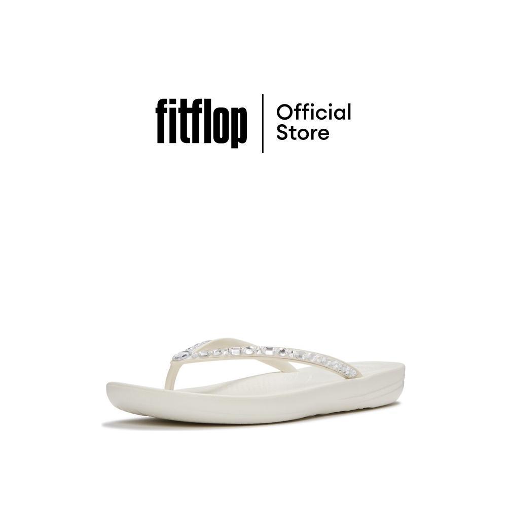 FITFLOP iQUSHION MULTI-CRYSTAL F/F รองเท้าแตะผู้หญิง รุ่น JC8-477 สี BEIGE