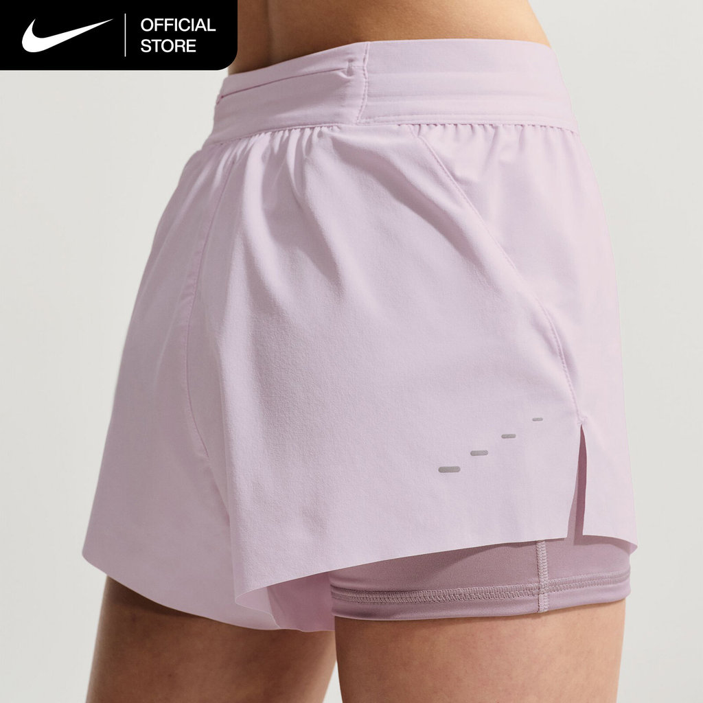 NIKE شورت جري نسائي Swift ‏2 في 1 — ليلكي