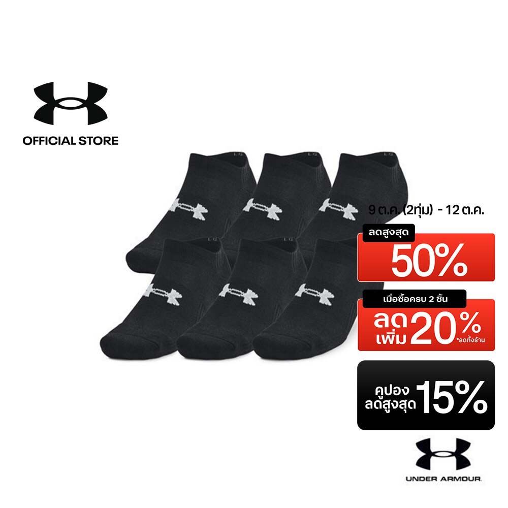 Under Armour جوارب مخفية قطن للتدريب للجنسين (6 أزواج) — صورة 2