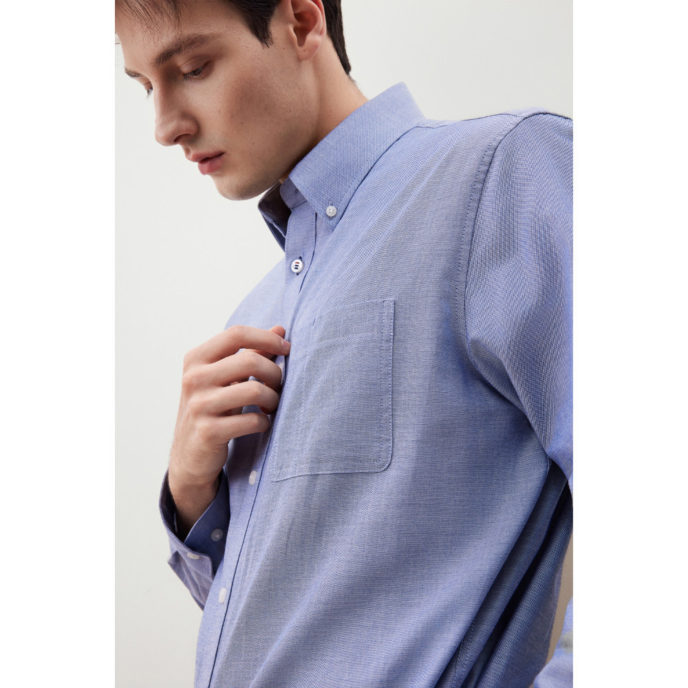 G2000 قميص رجالي كاجوال Comfort Fit — أزرق — صورة 5