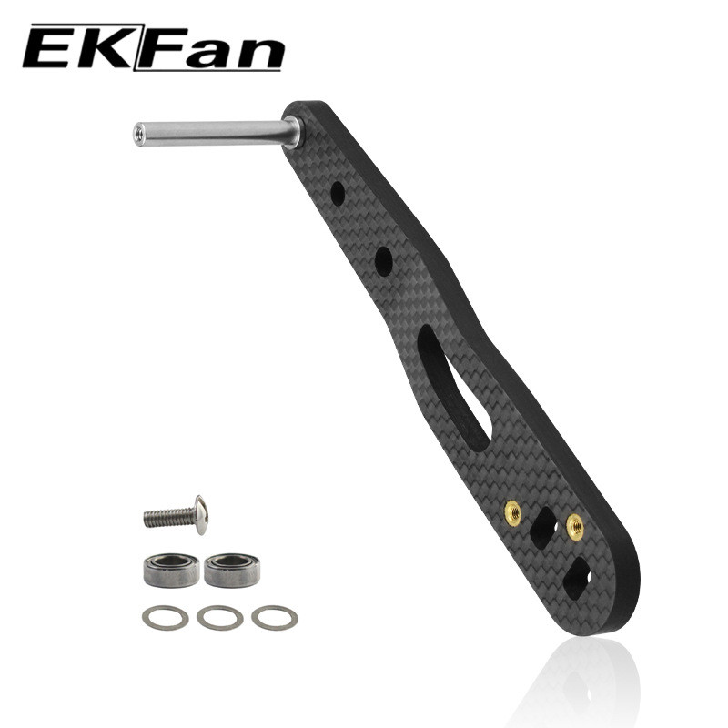 EKFan Lure ดัดแปลงคาร์บอนเดี่ยว T Handle อุปกรณ์เสริมตกปลาระดับ DIY