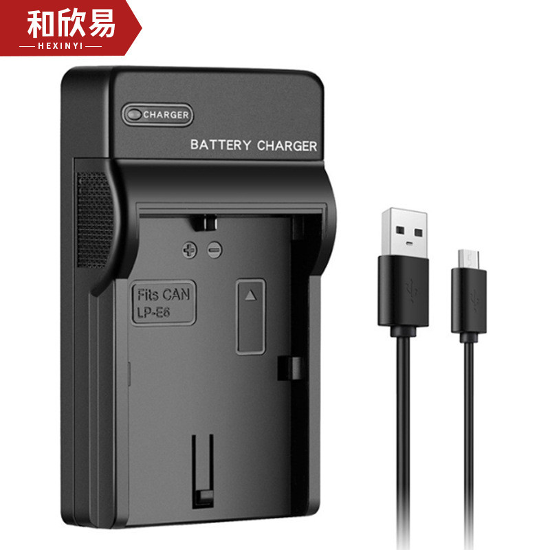 เหมาะสําหรับกล้อง Canon BP511 LPE6 E8 E5 E10/12/17 NB6L/8L แบตเตอรี่เครื่องชาร์จ USB