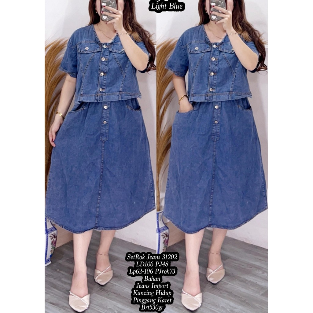 JEANS SKIRT SET 31202 530GRAM BESTSELLER
