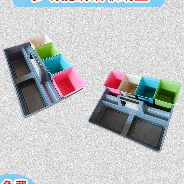 คอลัมน์เครื่องมือไม่มีถังขยะโรงแรมเครื่องมือตะกร้าตะกร้าร้านอาหารกล่องเก็บ เรียบร้อย-ขึ้น พลาสติกสีฟ