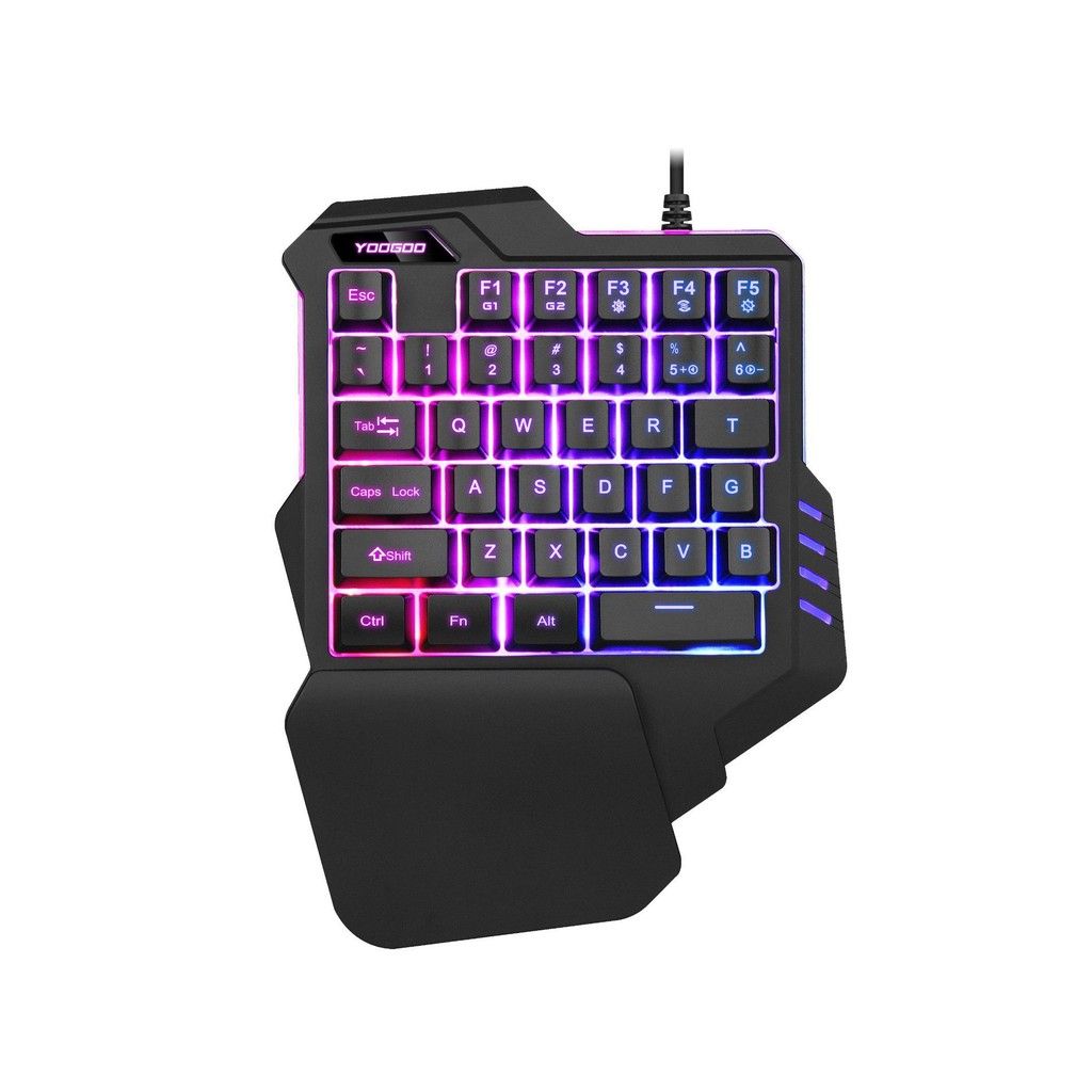 G92 One-Hand Keyboard Mechanical Feel Game Left-Hand God Throne Ergonomic Wired Mobile Game Keyboard